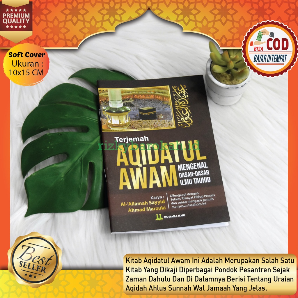 Buku Islam Saku Terjemah Kitab Aqidatul Awam KECIL Mengenal Dasar-Dasar Tauhid Mutiara Ilmu