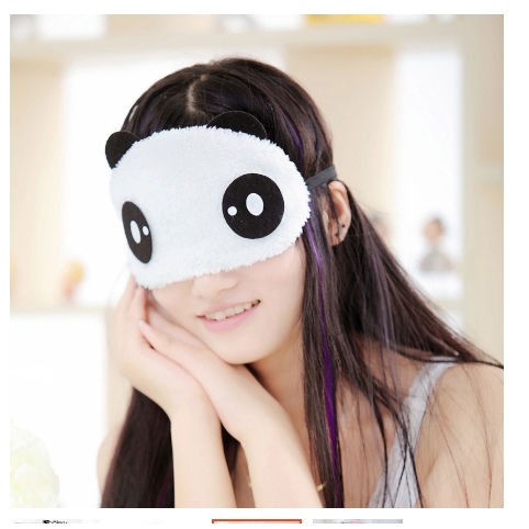 HL0071 PENUTUP MATA KARAKTER PANDA SLEEPING EYE COVER KARAKTER CUTE AKSESORIS TIDUR IMPORT