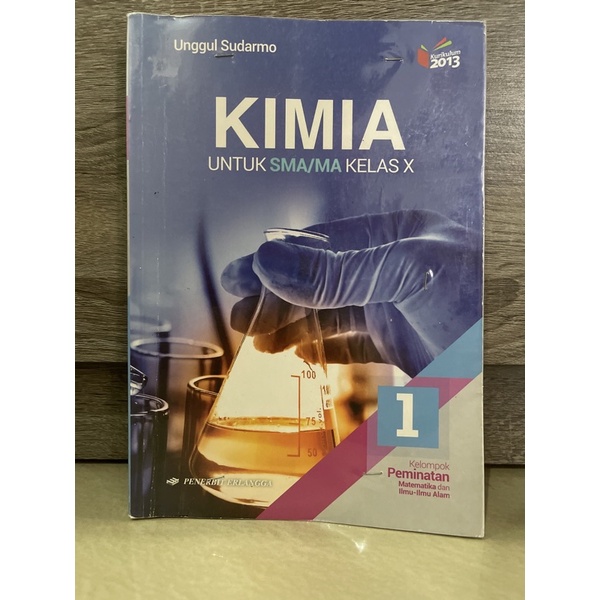 Jual Buku Kimia SMA/MA Kelas 10 X 1 Kelompok Peminatan Erlangga ...