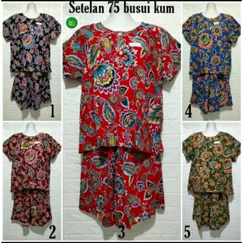 SETELAN KENCANA UNGU MODEL 75 LABEL BIRU