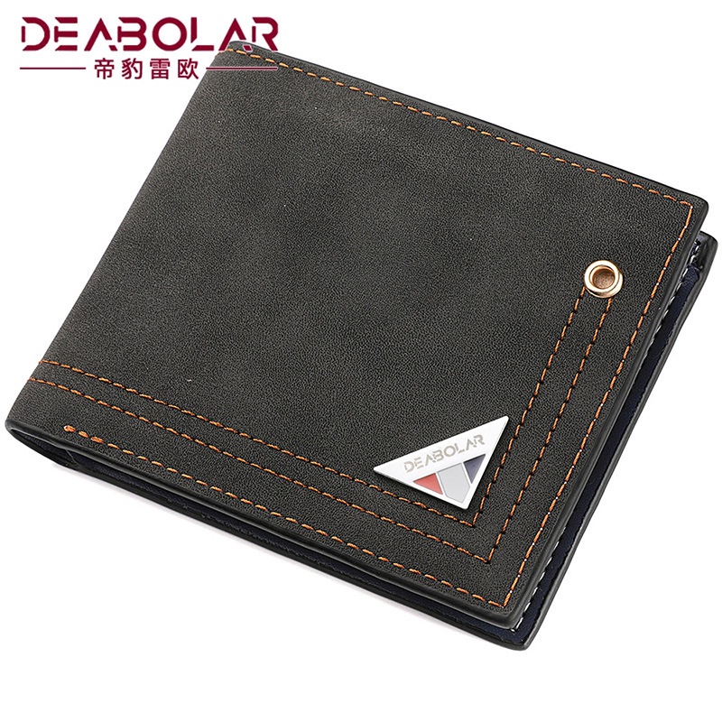 DOMPET LIPAT PRIA PENDEK DEABOLAR ORIGINAL KULIT HITAM RAHEEM WA561B5 IMPORT COWOK KEREN KECIL KARTU UANG REMAJA KEKINIAN DISTRO PREMIUM LAKI BATAM