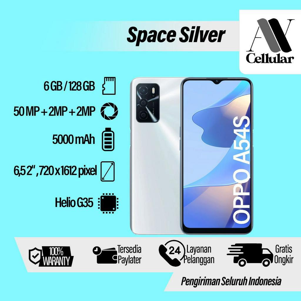 OPPO A54S 6/128GB FULLSET MULUS GARANSI 1 TAHUN