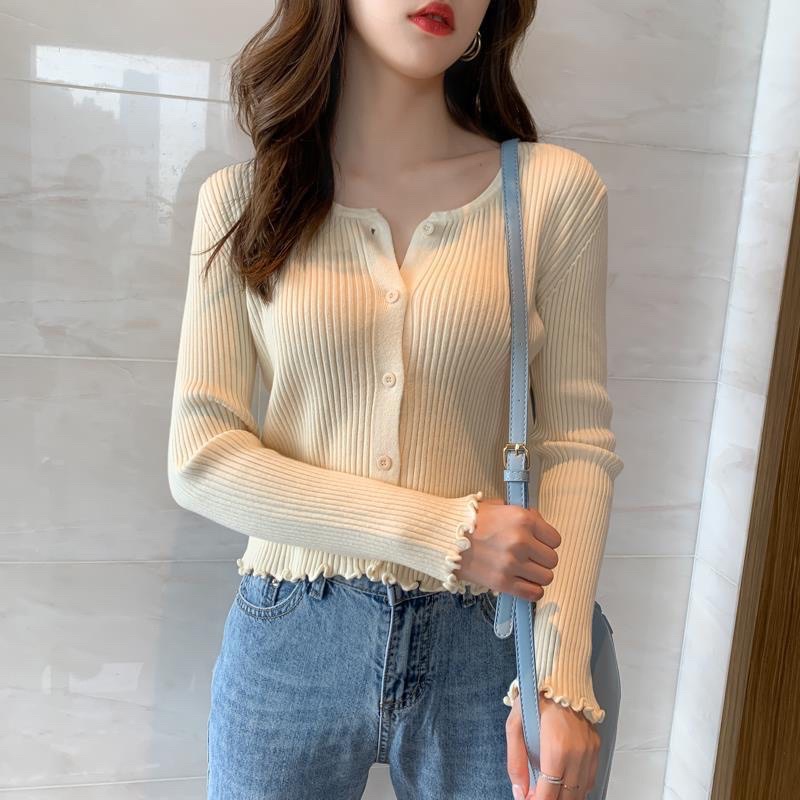 Cardigan Rajut Wanita / Kardigan Kriwil Button Knitt Rajut