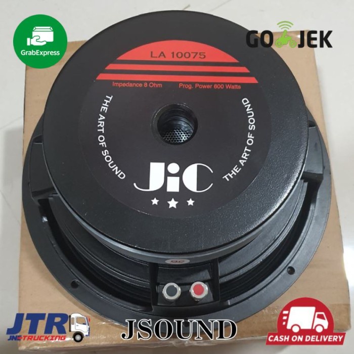 READY STOCK Speaker JIC LA 10075 - 10 INCH