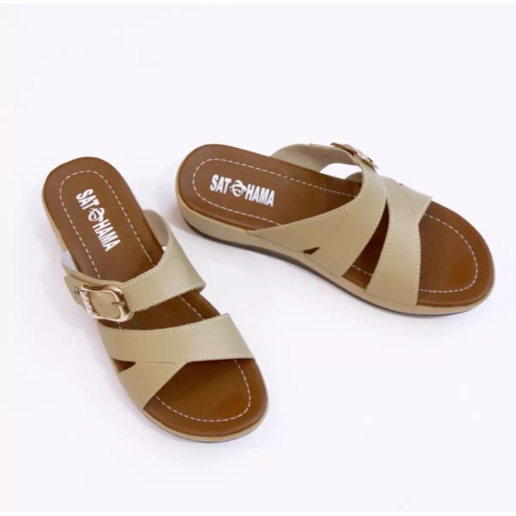 Satohama Sandal Wanita Kokop Wedges MK-08 Sandal Keren Sandal Murah Sandal terlaris Sandal Fashion