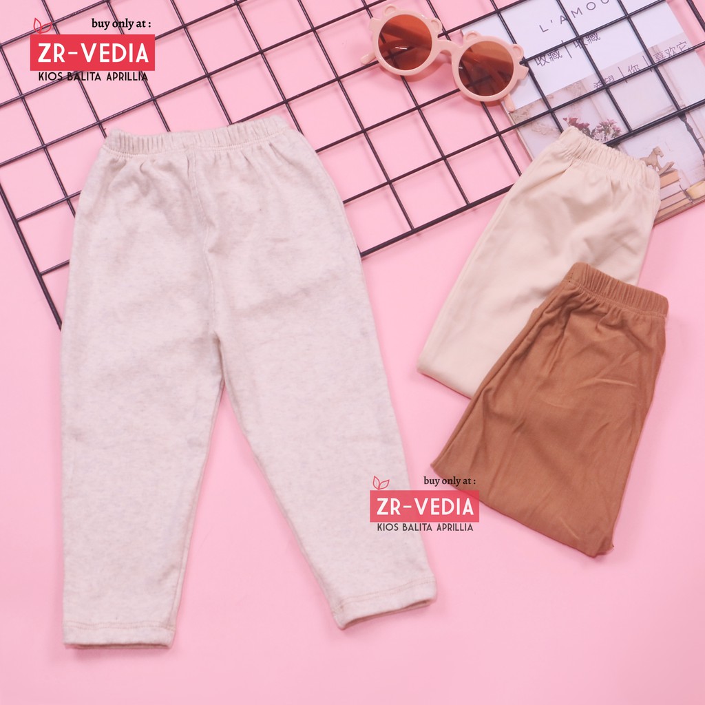 Legging Polos Bayi 3-12 Bulan / Bahan Kaos Celana Baby Anak Perempuan Panjang Grosir Murah