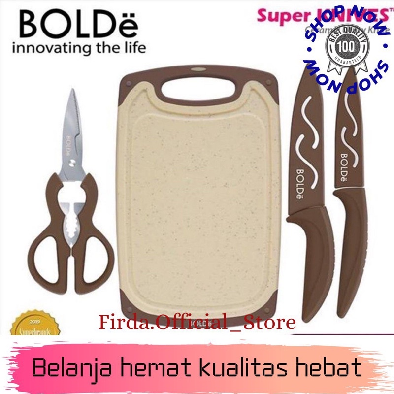 BOLDe Super Utensile Cutting  Board Set 3+1 [100% ORI]