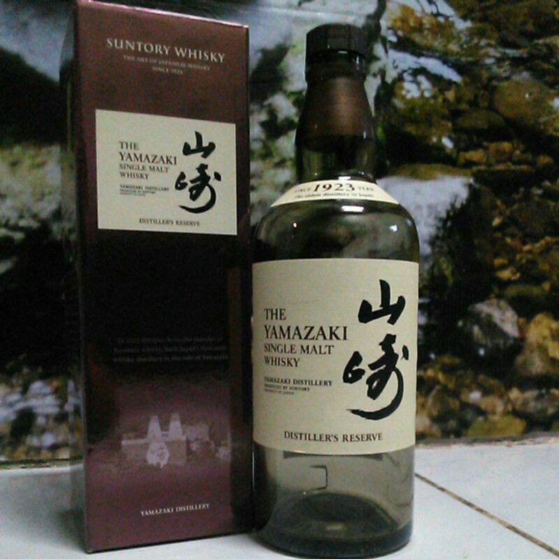 botol bekas yamazaki single maly whisky