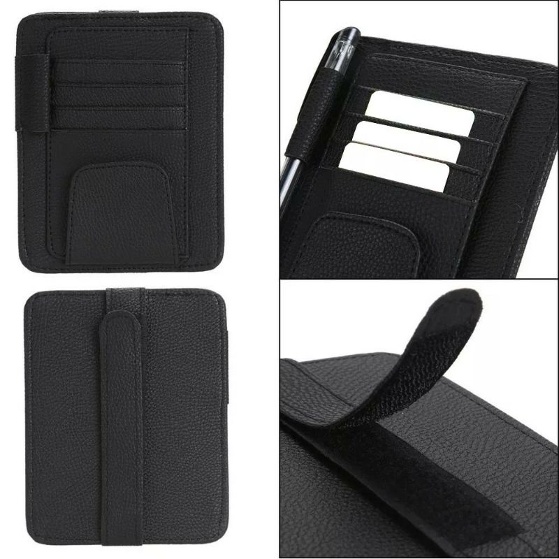 Dompet Tempat Kartu Kacamata Dll Sunvisor Mobil Car Sunvisor Organizer