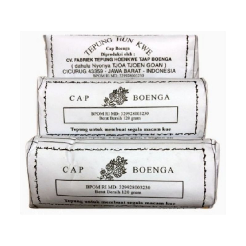 

Tepung Hunkwee 120gr Cap Boenga