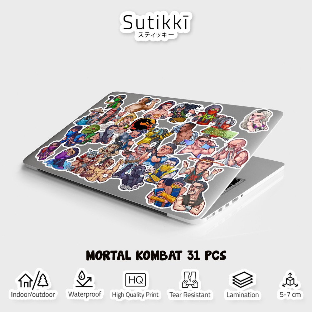 Sutikki | Sticker Pack Mortal Kombat 11 12 Stiker Laptop Vinyl  | Video Game BD PS4 PS5 HBO Film