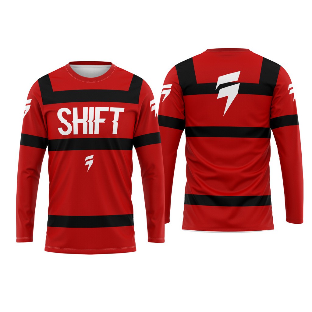 Nusaya - Baju Kaos Jersey Sepeda Custom Fullprint Warna Merah