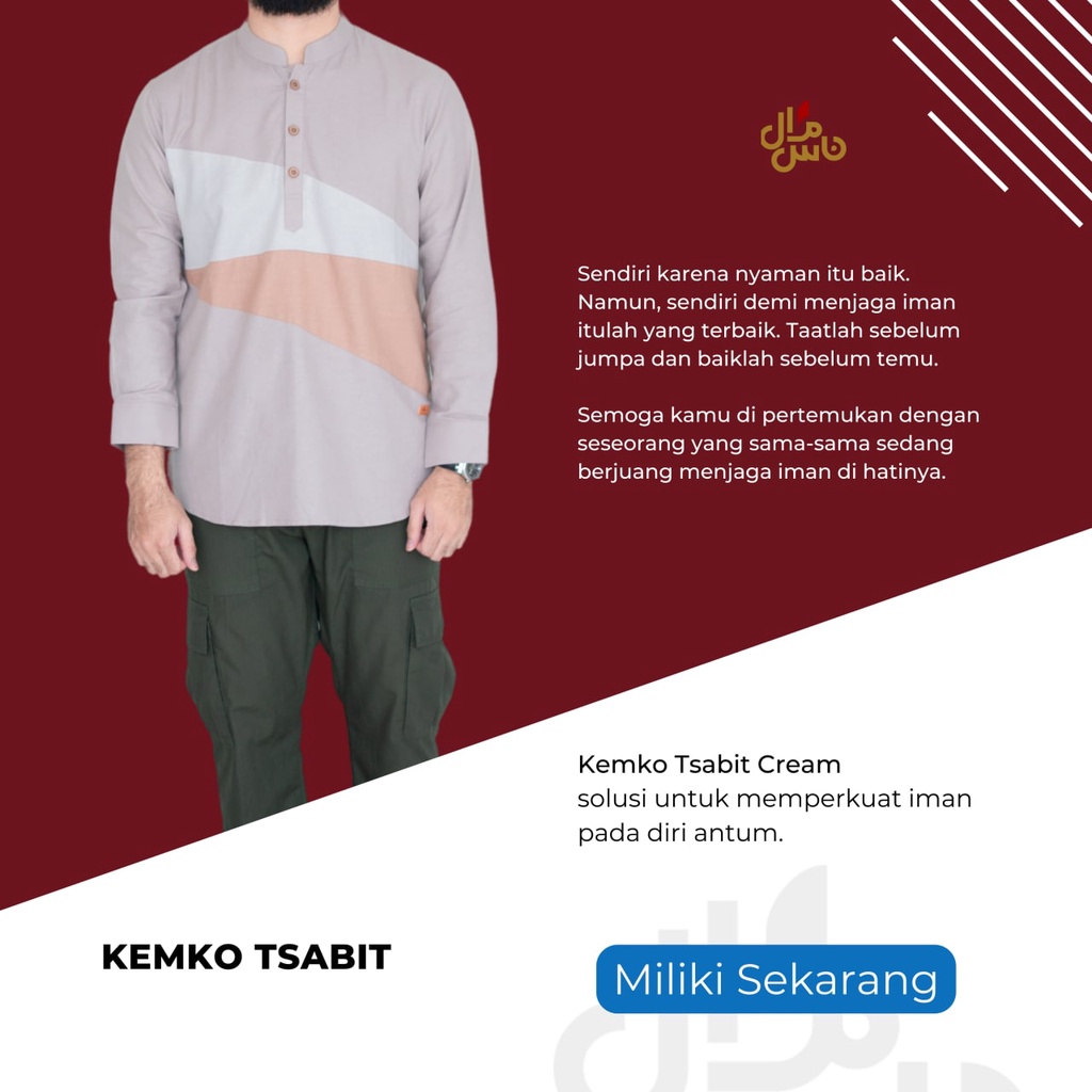 Baju Koko Kemko Pria Kemeja Muslim Keren Elegant