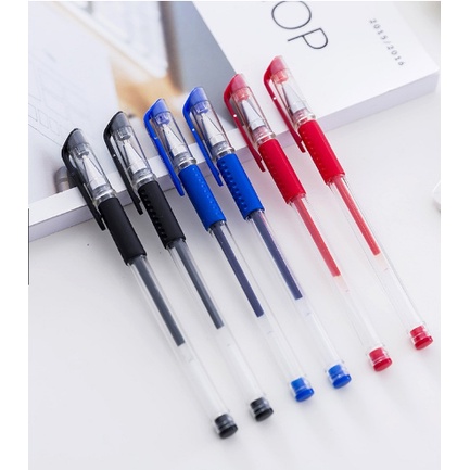 

Pulpen Gel Ink 0.5Mm Alat Tulis Kantor Sekolah Pena Pen Tinta Cair Standart Warna Merah Hitam Biru