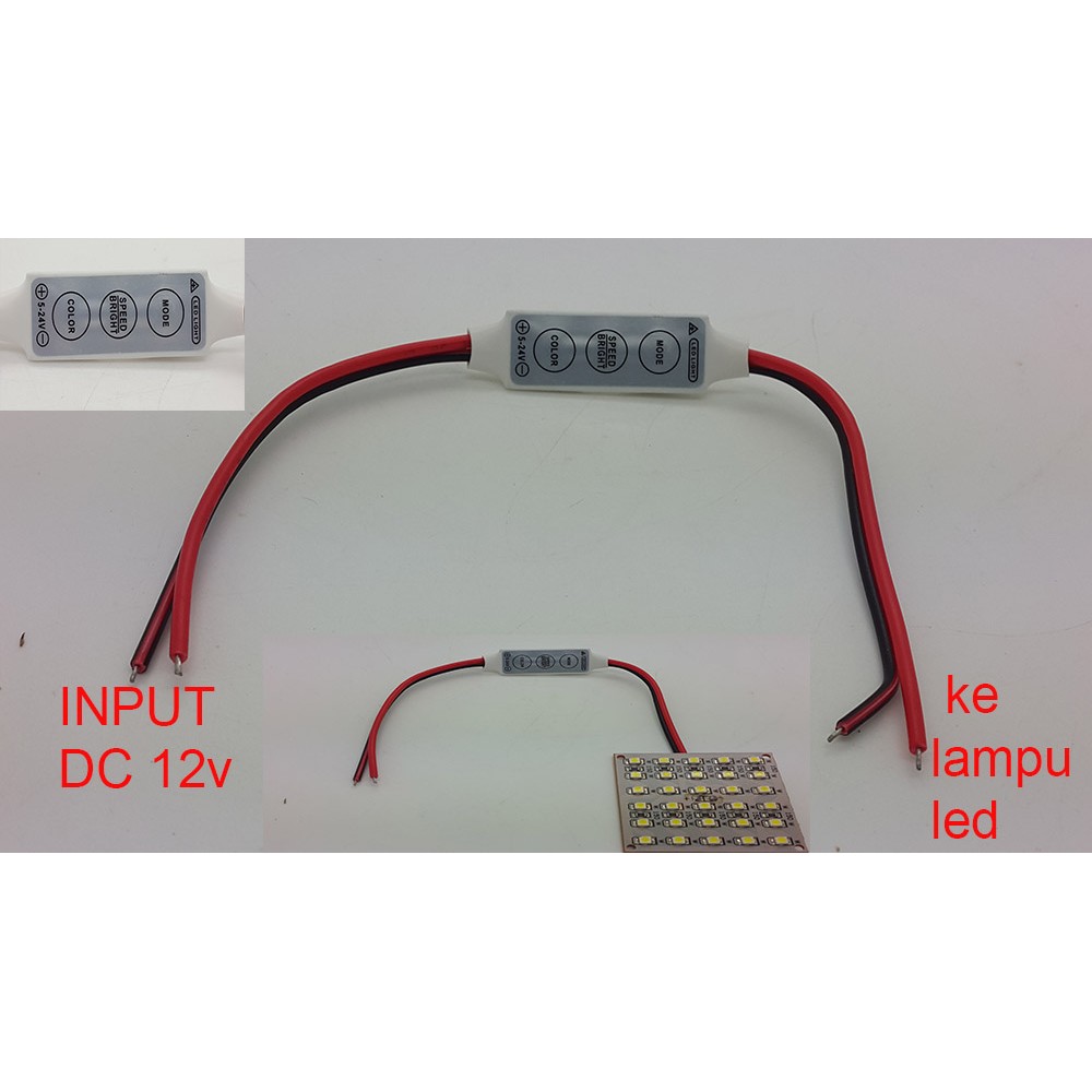 LED CONTROLLER DC 5-24V Max 6A tanpa remote