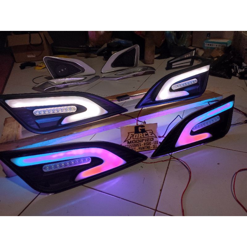 Foglamp New Patriot Custom  12v dan 24v Rgb Remote non ori untuk bemper bus truck dll