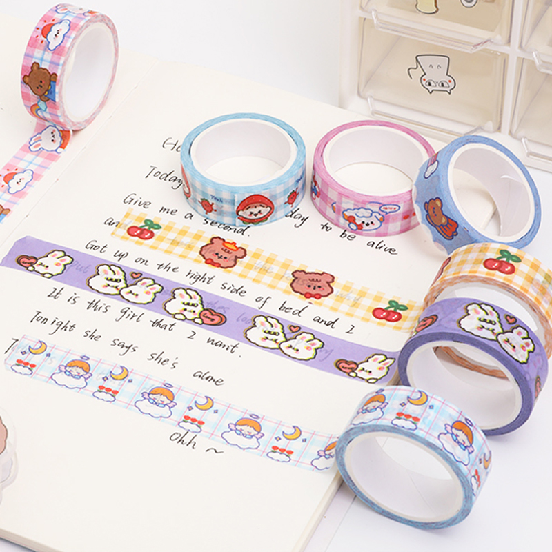 Japanese Cute Cartoon Washi Tape Diary Decoration DIY Sticker