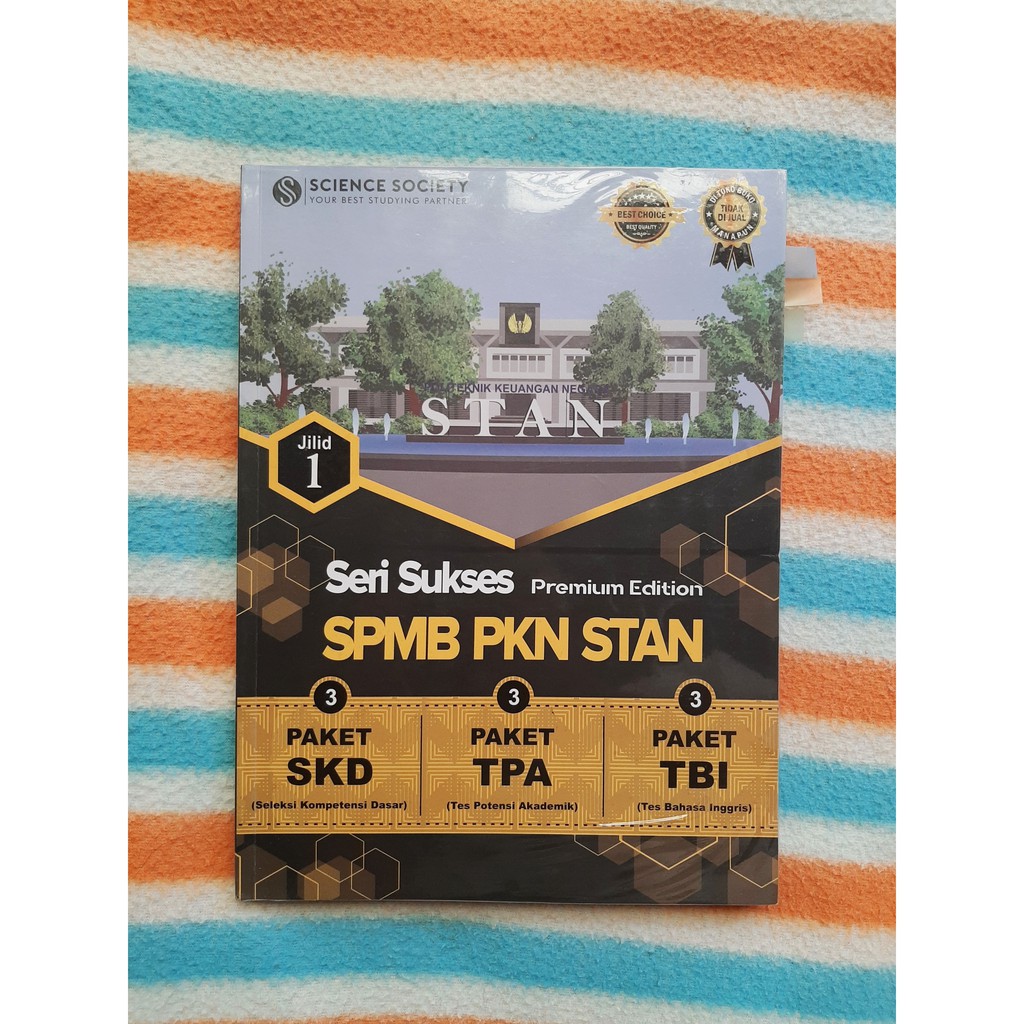 [PREMIUM] BUKU SERI SUKSES SPMB PKN STAN SCIENCE SOCIETY (jilid 1)