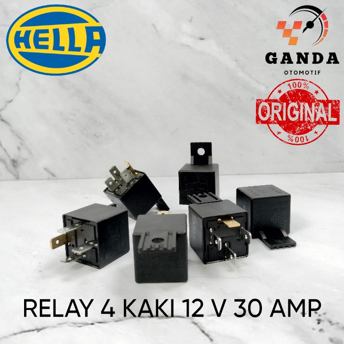 Jual RELAY HELLA KAKI 4 12V 30A RELAY KLAKSON HELLA ORIGINAL Shopee