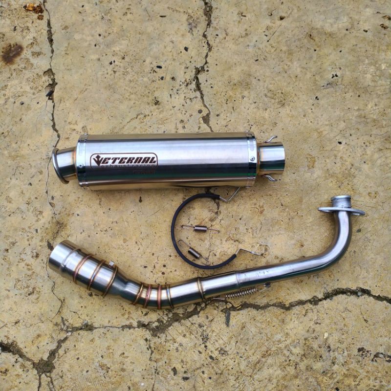 PROMO Knalpot racing ETERNAL Exhaust original nmax aerox pcx Vario 125/150 not tsukigi DBS Akrapovic-Ful set 2