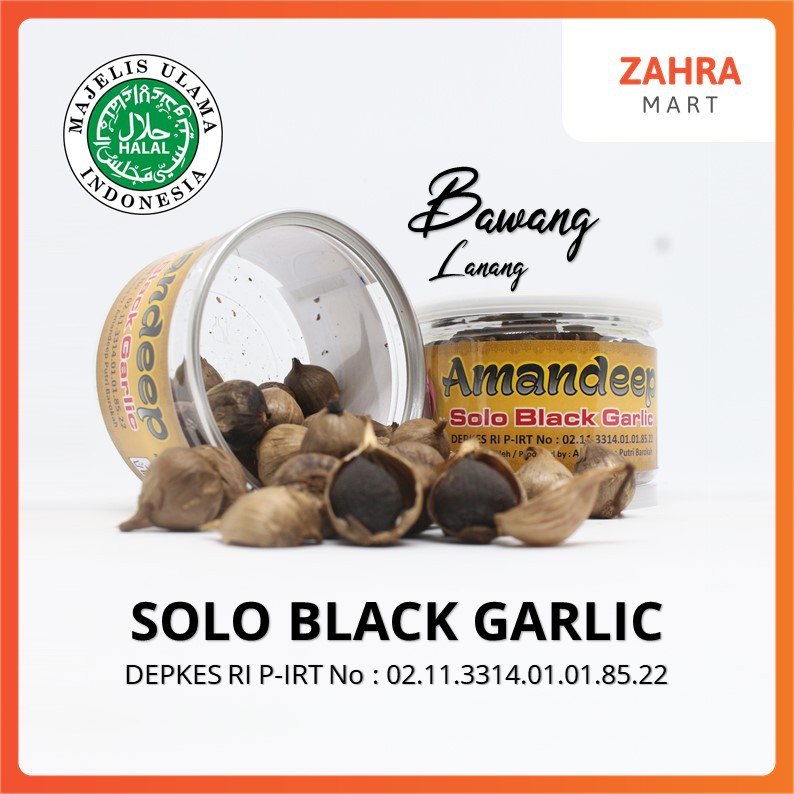 

BAWANG LANANG Solo Black Garlic Amandeep 100 gram Halal MUI - DAPAT MENINGKATKAN KETAHANAN TUBUH