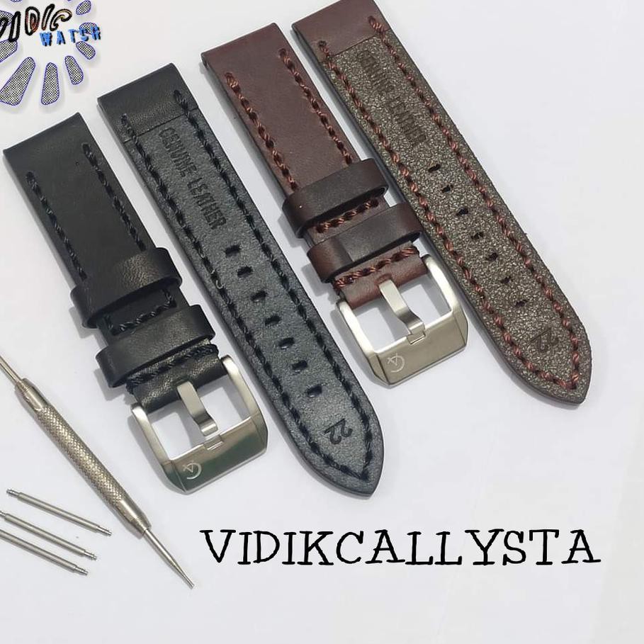 (Toko Serba Ada 1VI3) Original AC Strap tali jam tangan kulit Alexandre Christie 22mm 24mm 22 24 AC