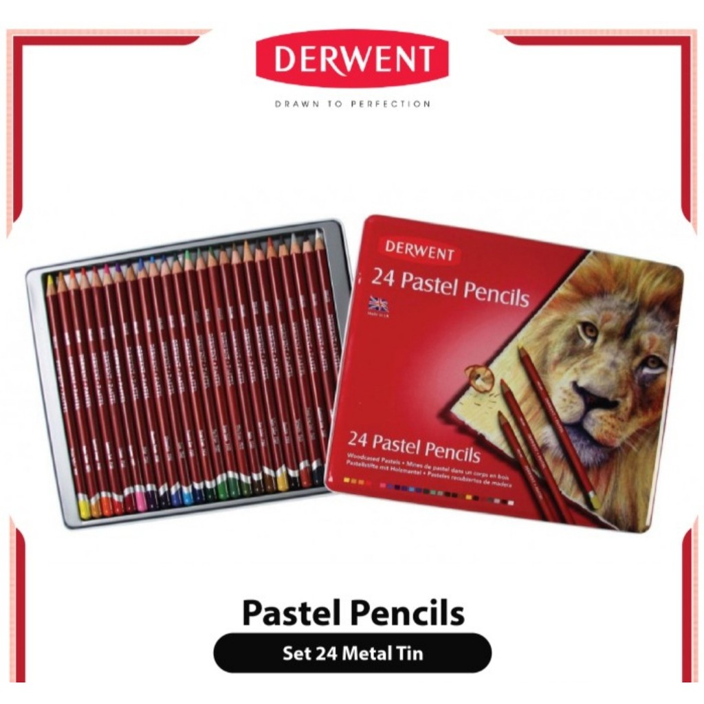 derwent pastel 24 pensil warna pencil color pastel
