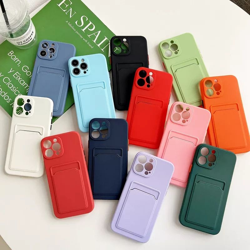 Softcase tpu overseas iphone 12 pro card bag