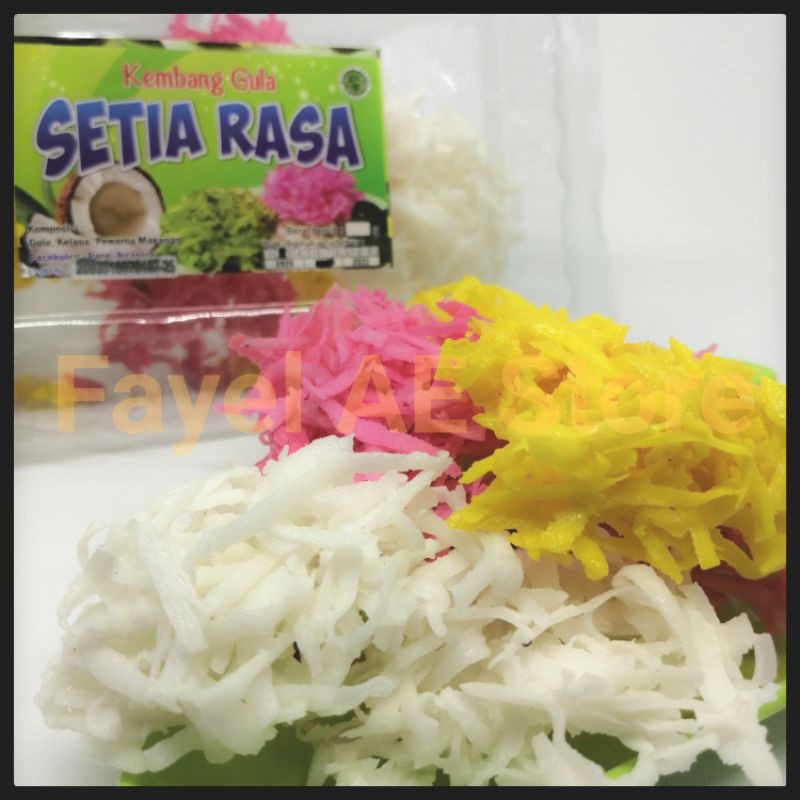

(Isi 12) Kembang Gula Kelapa Manis Empuk 100Gram