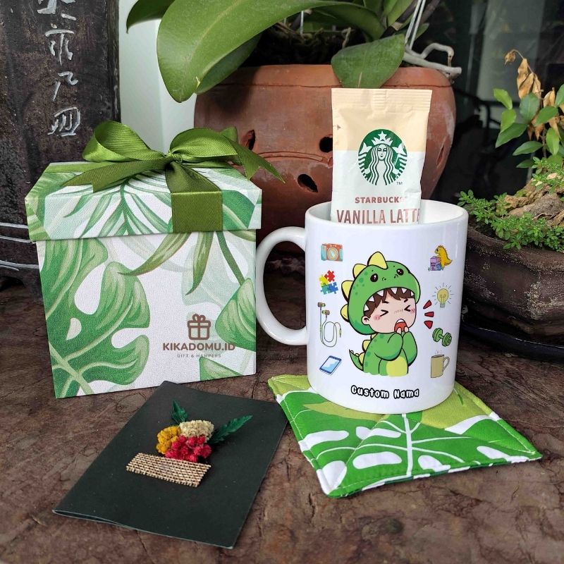 

Kado Cewek Cowok hampers giftbox coffee starbuck Hadiah unik gemoy godzila wisuda birthday valentine