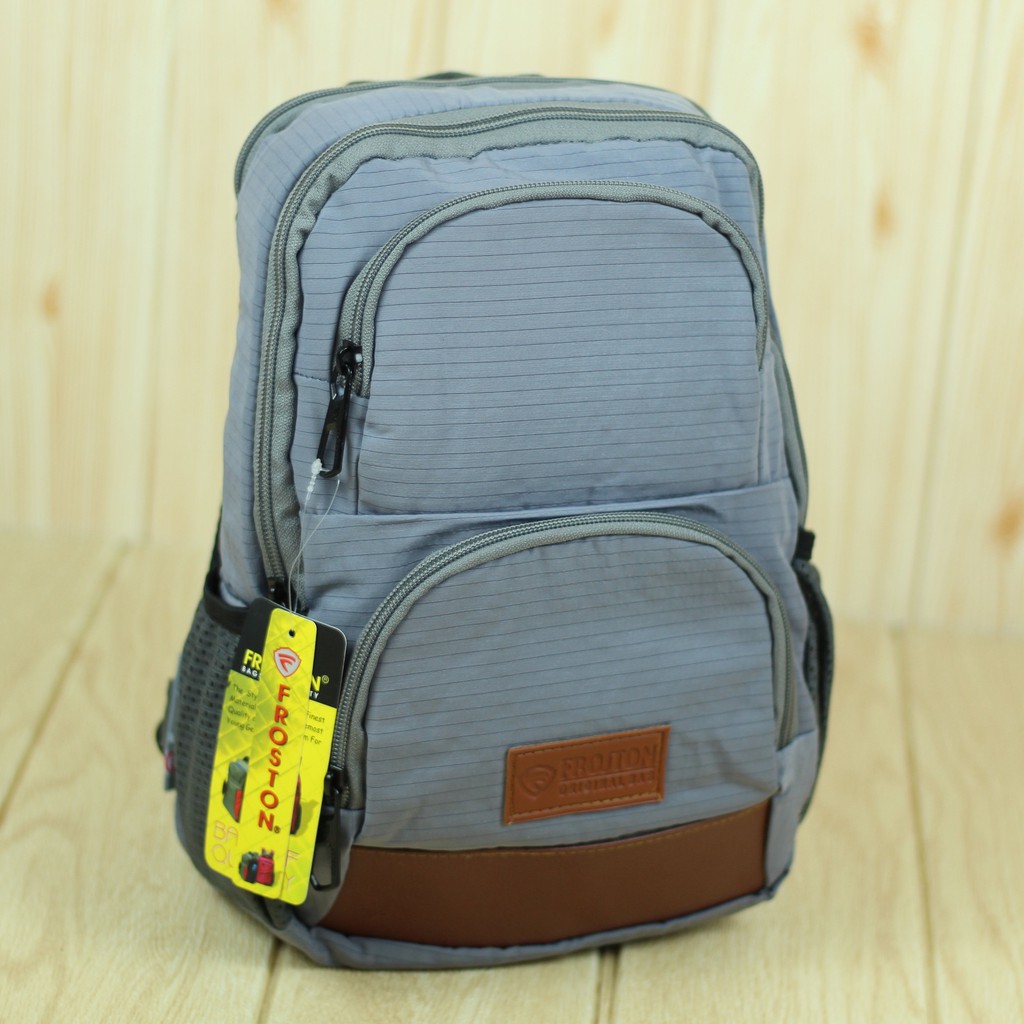 Tas Ransel Cewek Froston 2in1 Kulit Bawah Abu Original High Quality