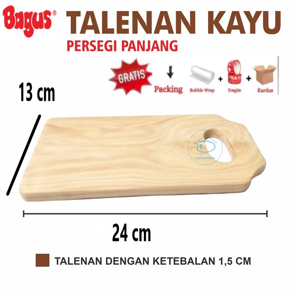 TALENAN KAYU KOTAK ALAS UNTUK MENGIRIS IRISAN