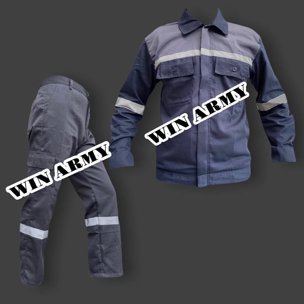 SETELAN WEARPACK WEARPACK ATASAN KEMEJA SAFETY STELAN WARNA DONGKER KOMBINASI PANJANG