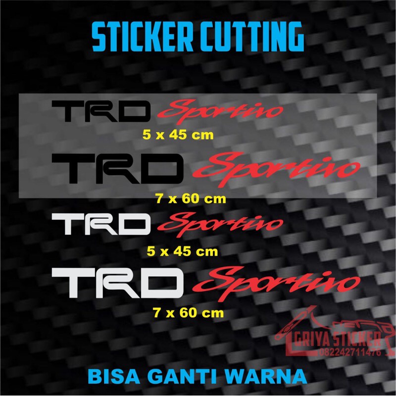 Sticker mobil - stiker cutting TRD SPORTIVO