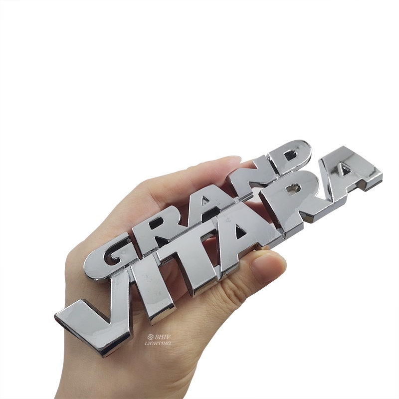 1pc Stiker Emblem Logo GRAND VITARA Bahan ABS Untuk Bagasi Belakang Mobil SUZUKI VITARA