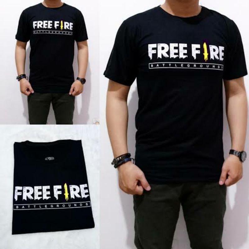 KAOS Freefire Free fire katun combed 30s