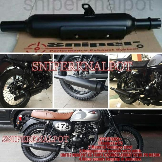 Knalpot W175 Kawasaki W175Se Kawasaki W175 Se Stainless Japan