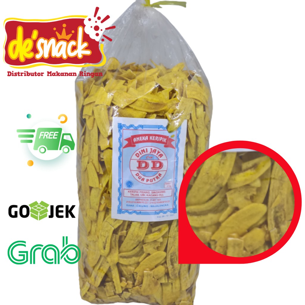 

Distributor/Grosir/Snack/Cemilan/KERIPIK PISANG ASIN Merk DD