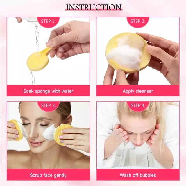 Sponge Facial Stick 12 Batang H312 Compressed Facial Spons ACC