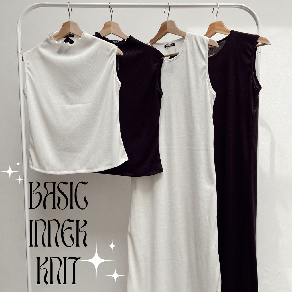 Hprojects -  Basic Inner Knit / Long Dress Inner / Inner Turtleneck