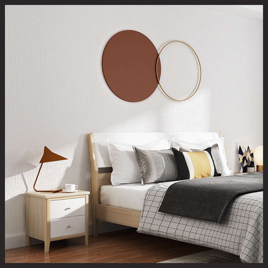 WALLPAPER LINEN ROLL 3D XPE FOAM | MOTIF KULIT JERUK | WALLFOAM STICKER