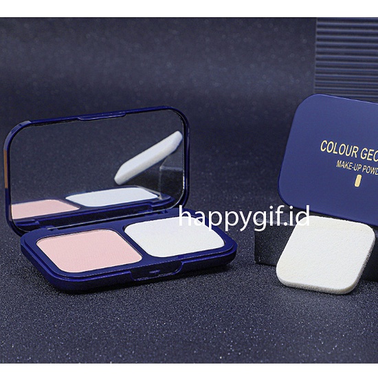 LAMEILA Colour Geometry Bedak 2 in 1 Make Up Powder Cake LA169 5111