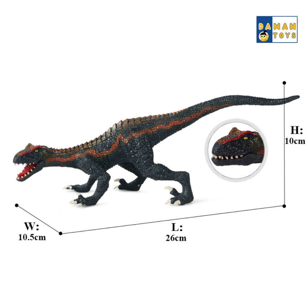 Jurassic World Velociraptor Black Mainan Edukasi Figure Dinosaurus