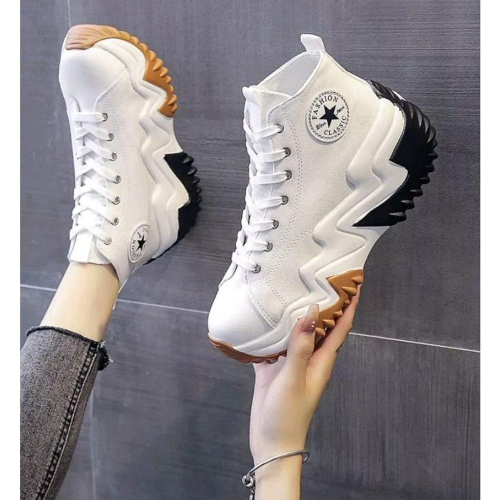 Sepatu Sneakers Tinngi Wanita Quintina Fashion AS182
