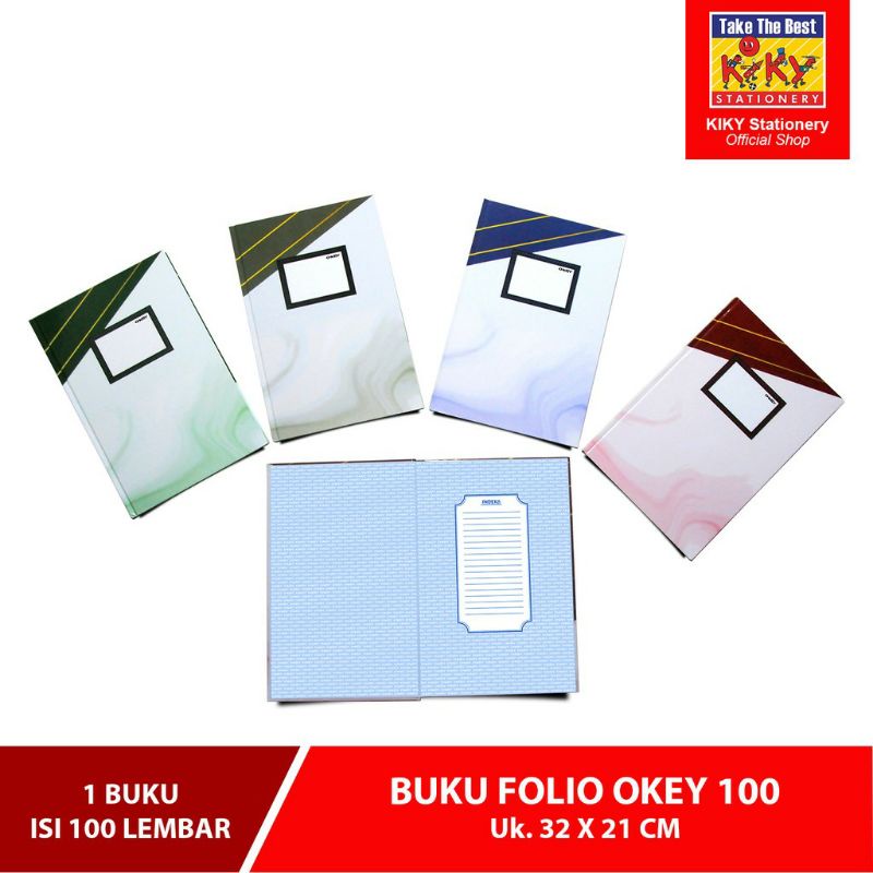 

Buku Okey HardCover Folio 100 lmbr