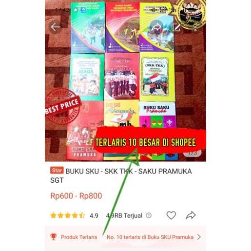 BUKU SKU - SKK TKK - SAKU PRAMUKA SGT ( PRAMUKA )