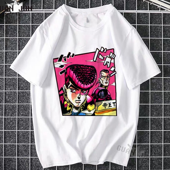 Tshirt Josuke Higashikata Josuke Pompadour Style Anime Manga Jojo's Bizzare Adventure