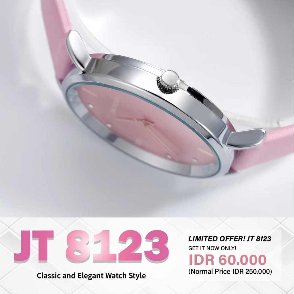 JIMS HONEY JAM TANGAN WANITA JT 8123 (FREE BOX+BATERAI)