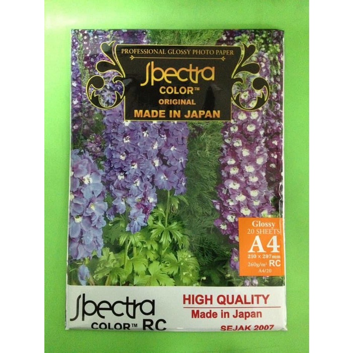 Art Paper Kertas Foto Proffesional Photo Paper A4 260 Gr Spectra Glossy