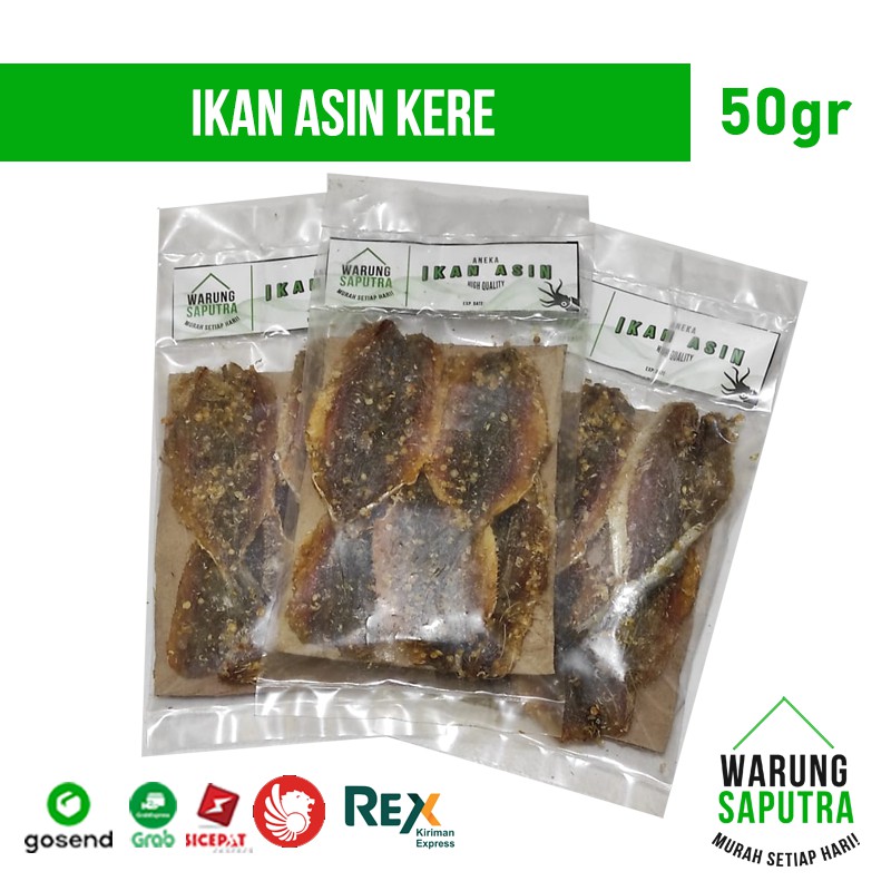 

Ikan Asin Kere cap WarungSaputra Bandung 50g